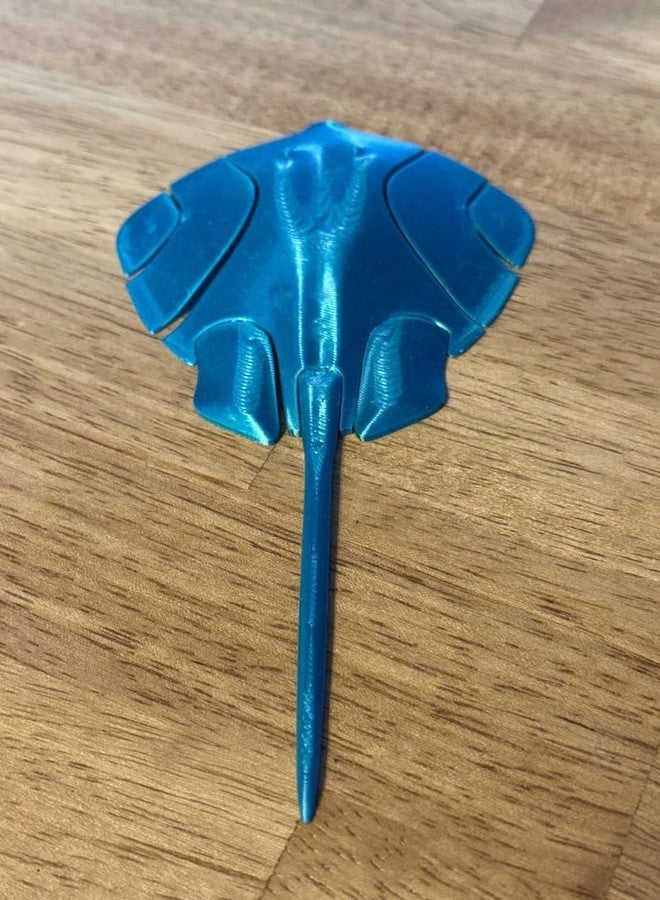 Beoals Articulated Manta Ray Toy Model - Flexible Ocean Animal Figure - 3D Printed Sea Creature Toy for Kids & Adults - Realistic Underwater Marine Life Educational Toy - Image 3
